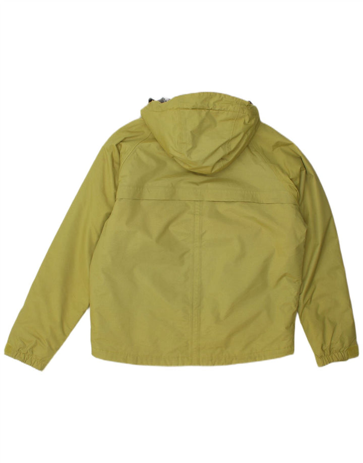 Slam Mens Graphic Hooded Windbreaker Jacket UK 38 Medium Yellow Nylon