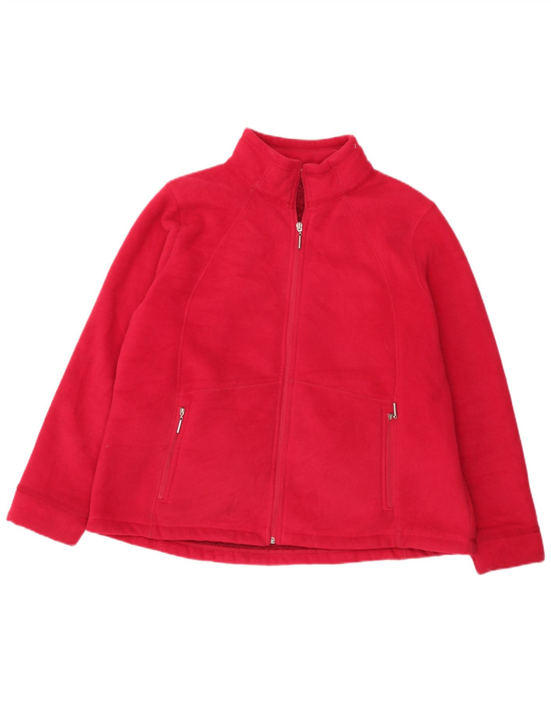 Marks & Spencer Womens Fleece Jacket UK 20 2XL Red Polyester