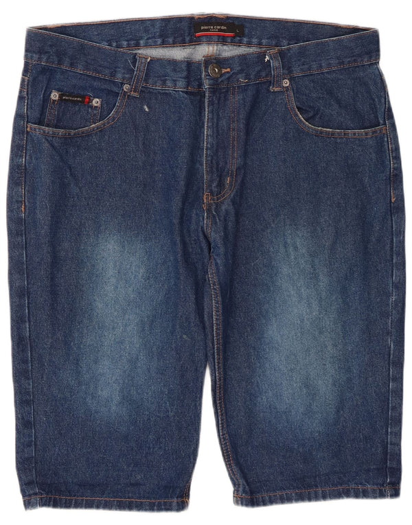 Pierre Cardin Mens Denim Shorts Large W36 Blue Cotton