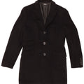 Guess By Marciano Mens Overcoat UK 36 Small Black Wool
