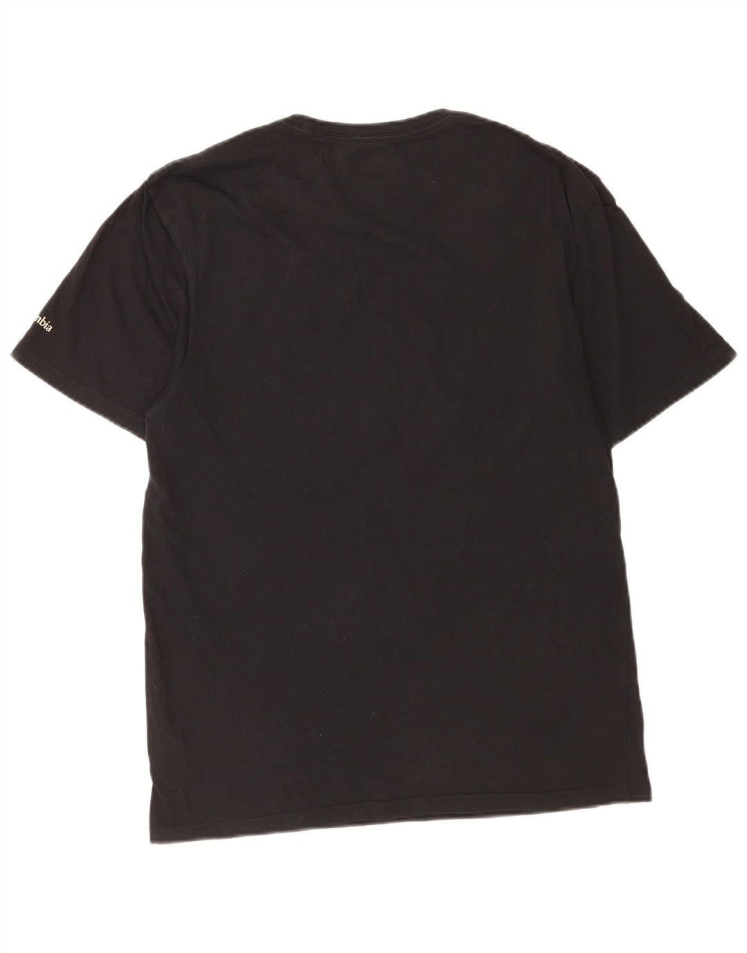 Columbia Mens T-Shirt Top Medium Black Cotton
