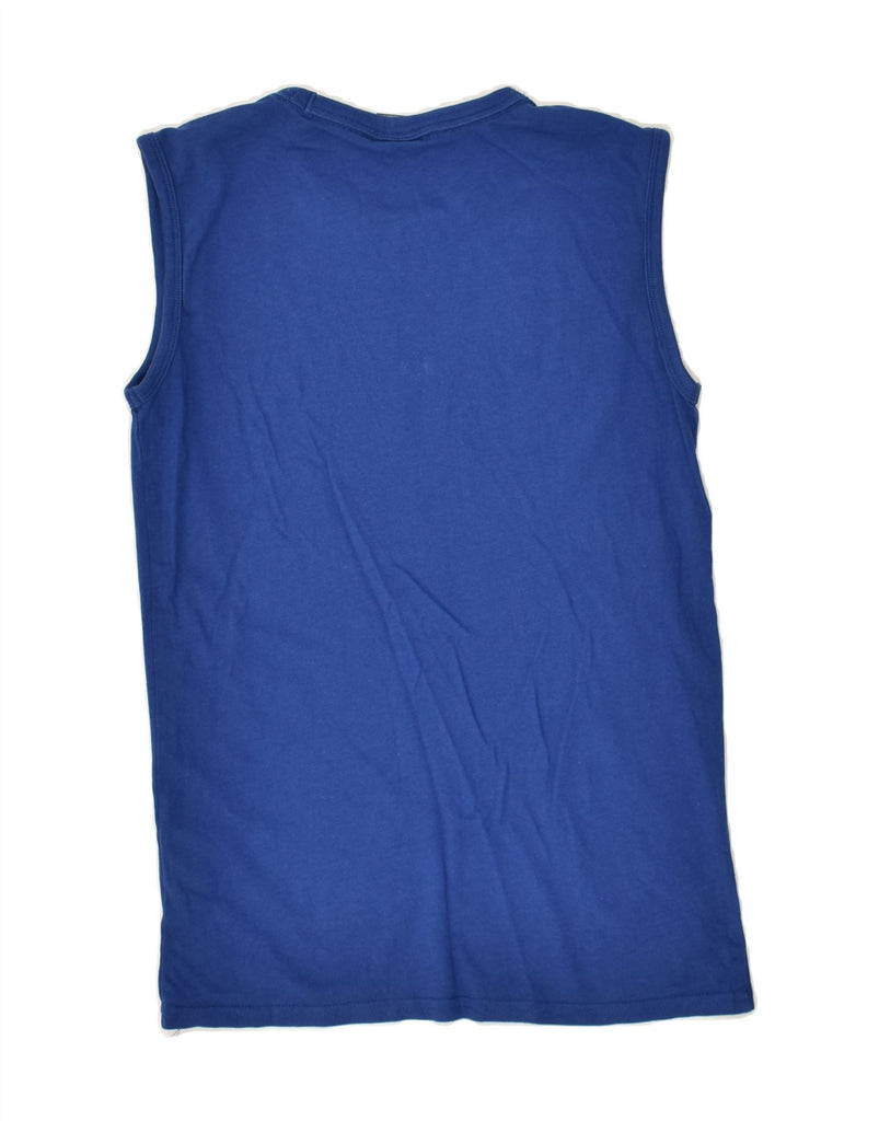 CHAMPION Boys Graphic Vest Top 13-14 Years XL Blue Cotton | Vintage Champion | Thrift | Second-Hand Champion | Used Clothing | Messina Hembry 