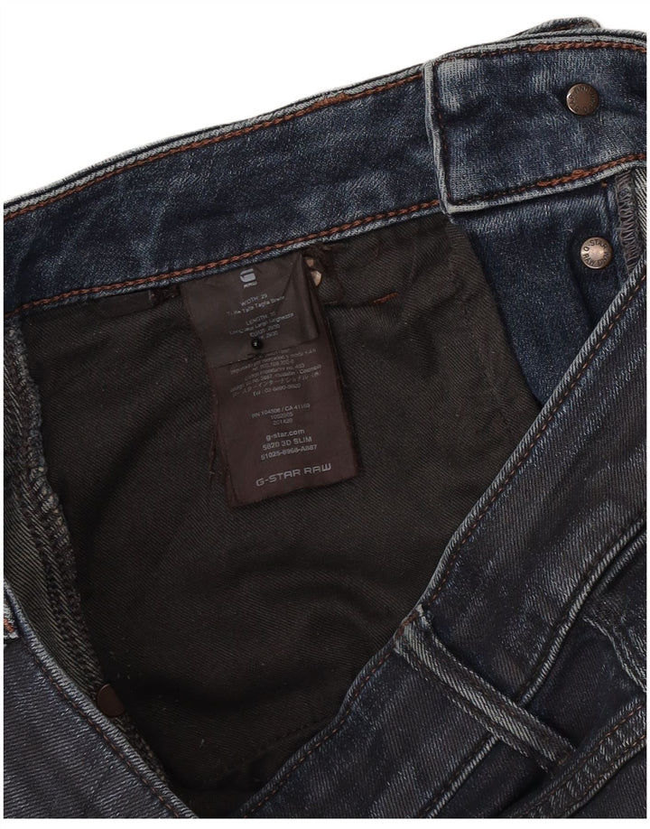 G-Star Mens 3D Arc Slim Jeans W29 L27 Blue Cotton