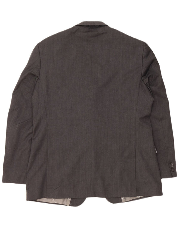Pierre Cardin Mens 2 Button Blazer Jacket IT 54 2XL Grey Wool