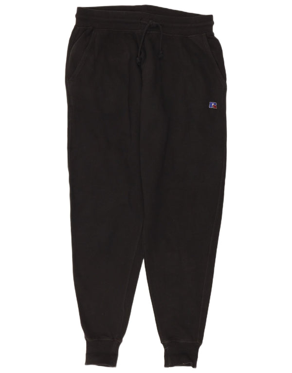 Russell Athletic Mens Tracksuit Trousers Joggers XS  Black Cotton
