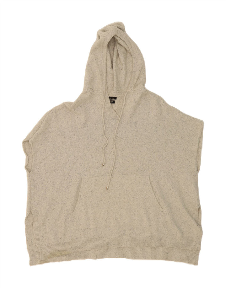 MASSIMO DUTTI Womens Short Sleeve Jumper Sweater UK 10 Small Grey Vintage Massimo Dutti and Second-Hand Massimo Dutti from Messina Hembry 