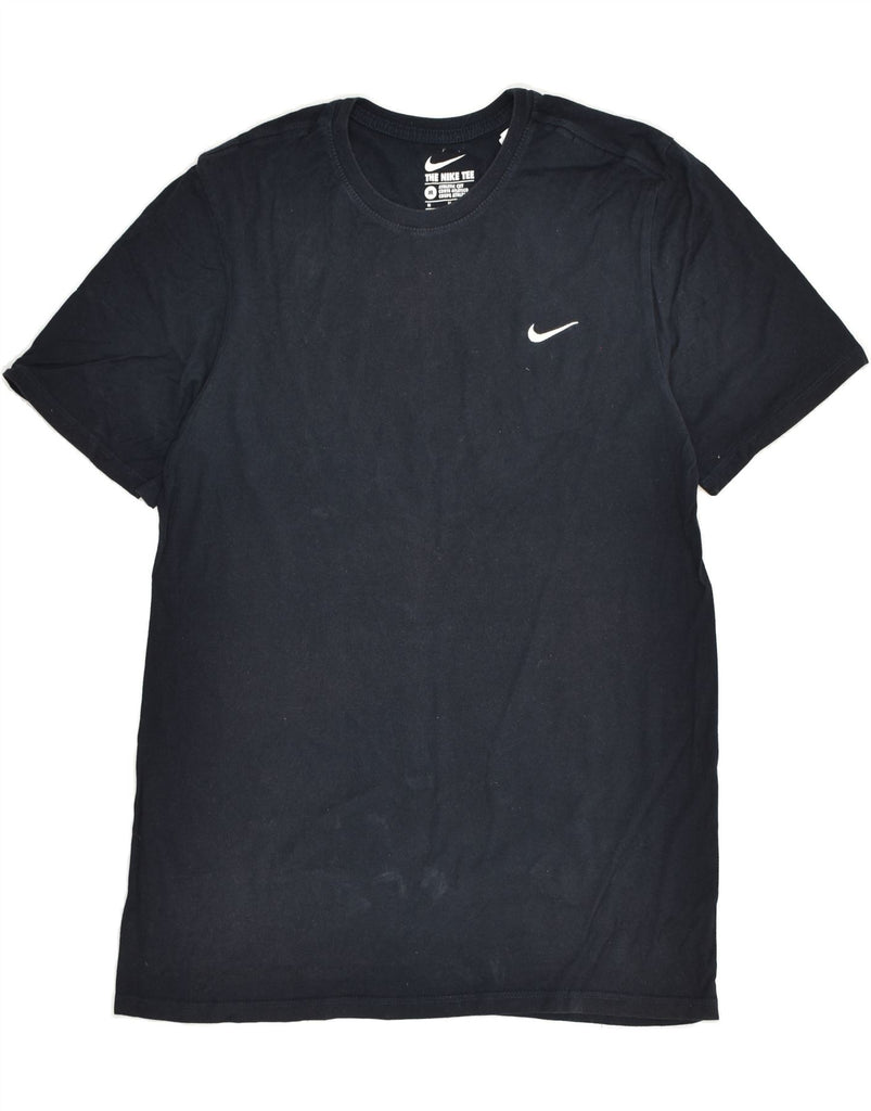 NIKE Mens T-Shirt Top Medium Navy Blue Cotton | Vintage Nike | Thrift | Second-Hand Nike | Used Clothing | Messina Hembry 