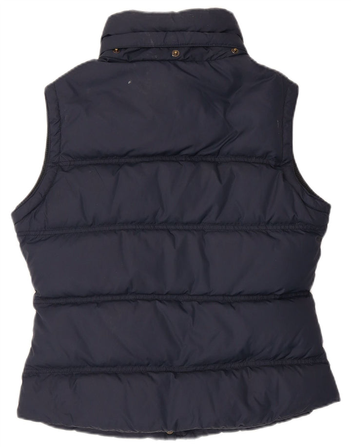 JACK WILLS Womens Padded Gilet UK 10 Small  Navy Blue Nylon