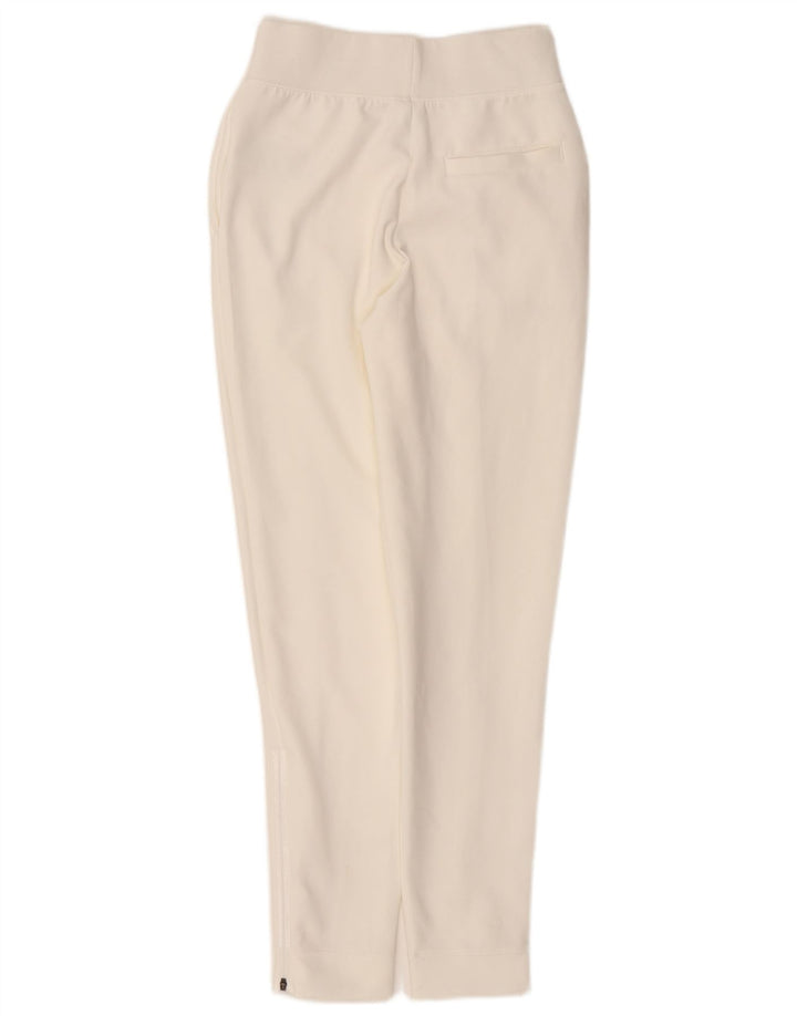 NIKE Womens Dri Fit Slim Fit Leggings UK 6 XS  White Polyester