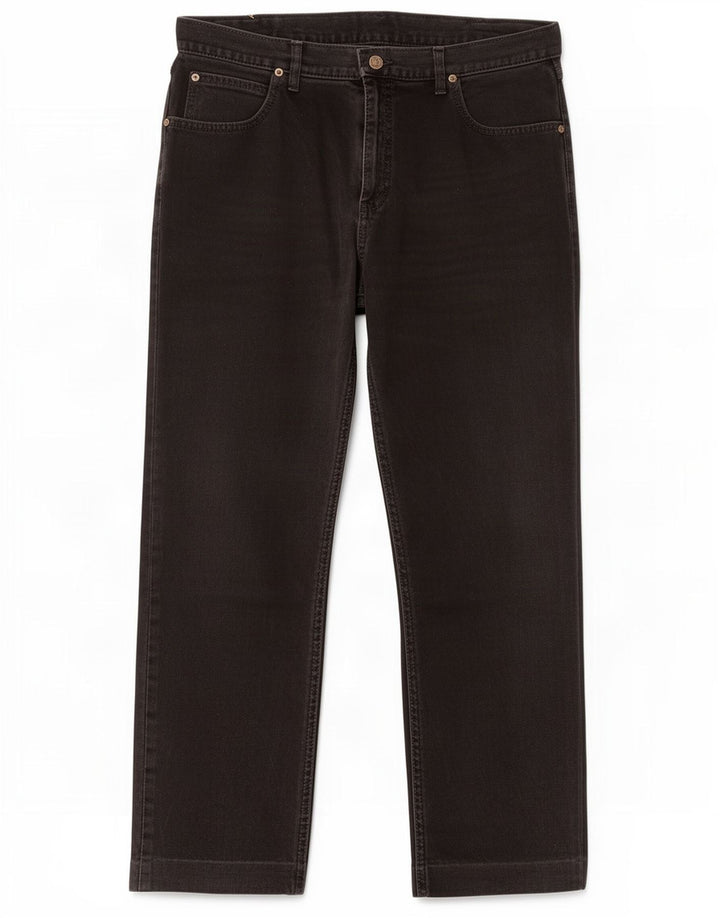 Lee Mens Straight Jeans W36 L28 Black Cotton