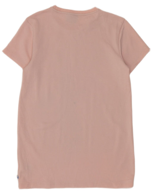Adidas Womens Graphic Loose Fit T-Shirt Dress UK 10 Small Pink Sports