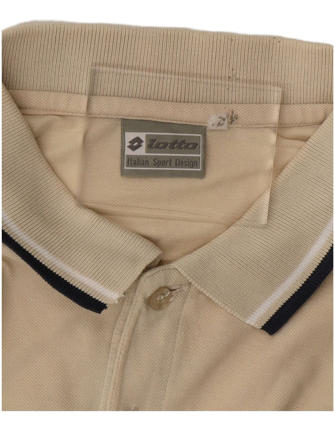LOTTO Mens Polo Shirt Large Beige