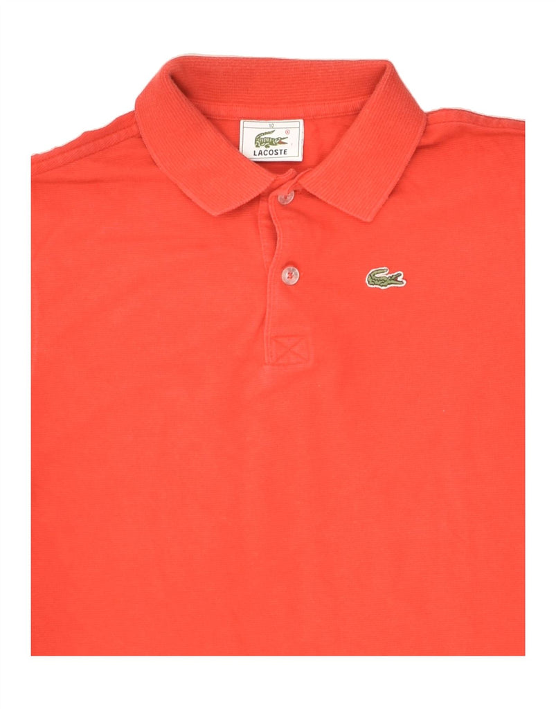 LACOSTE Boys Polo Shirt 9-10 Years Orange Cotton | Vintage Lacoste | Thrift | Second-Hand Lacoste | Used Clothing | Messina Hembry 