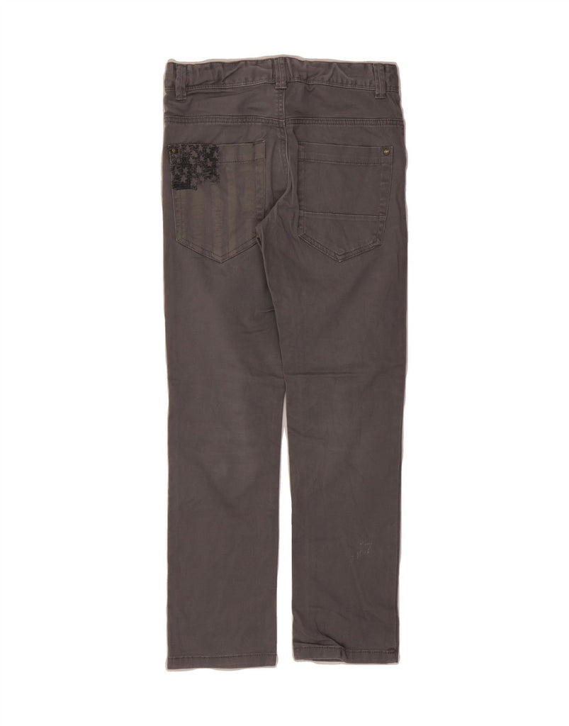BENETTON Boys Stretch Straight Casual Trousers 9-10 Years W25 L24 Grey Vintage Benetton and Second-Hand Benetton from Messina Hembry 