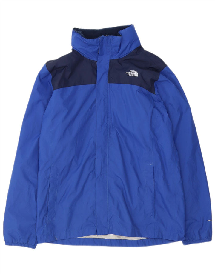 The North Face Boys Windbreaker Jacket 13-14 Years XL Blue Colourblock