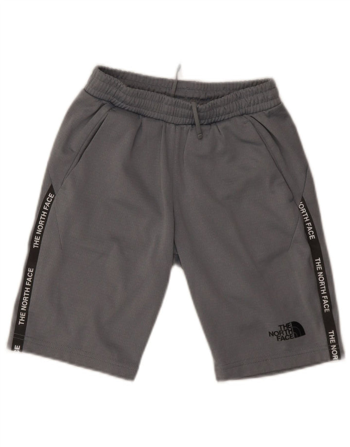 The North Face Boys Graphic Sport Shorts 11-12 Years Large Grey Polyester