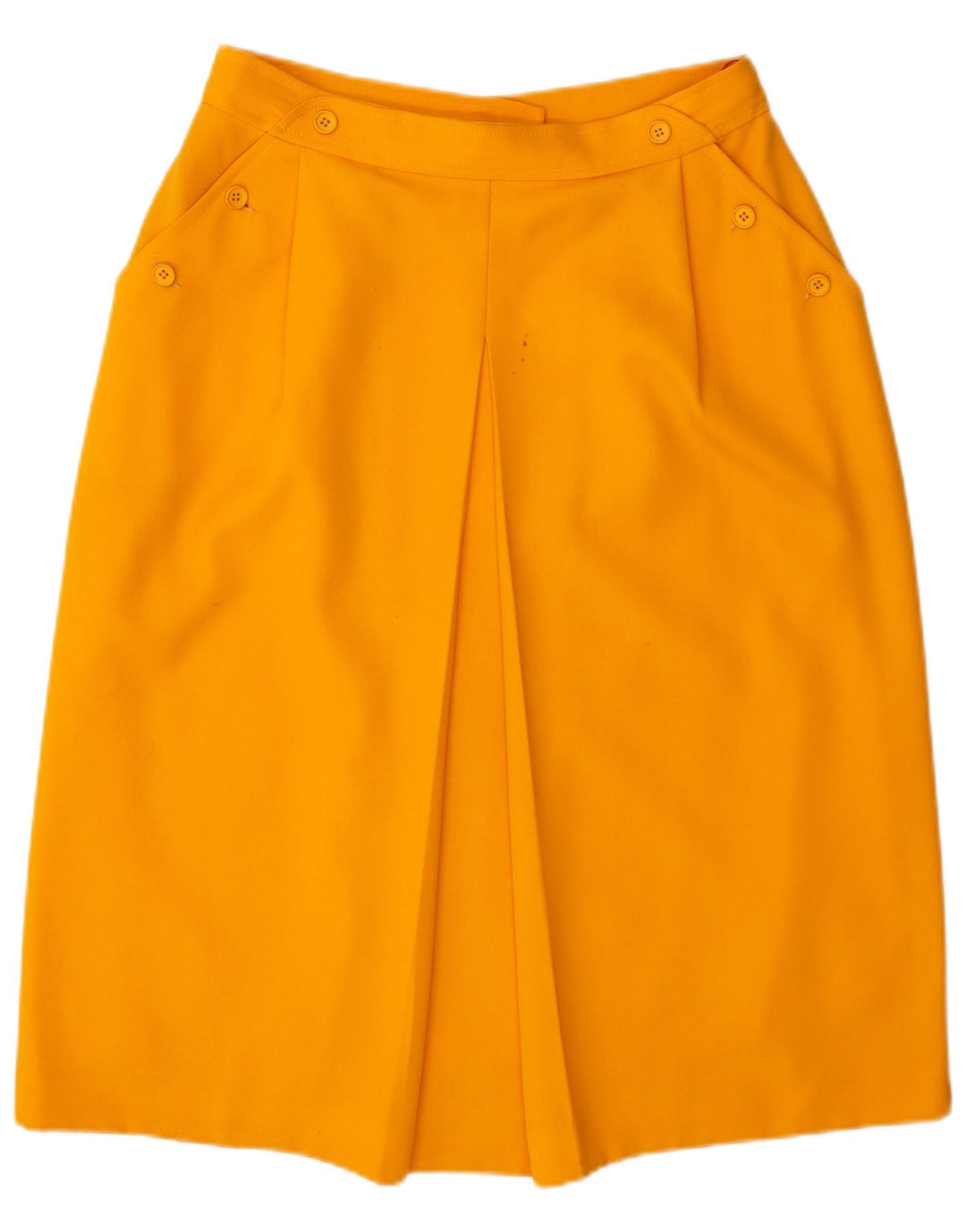 Vintage Womens A-Line Skirt W30 Medium Orange Wool