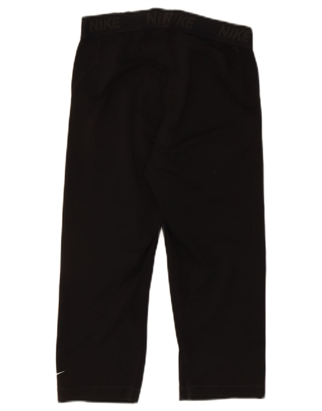 Nike Womens Graphic Capri Leggings UK 12 Medium  Black Polyester