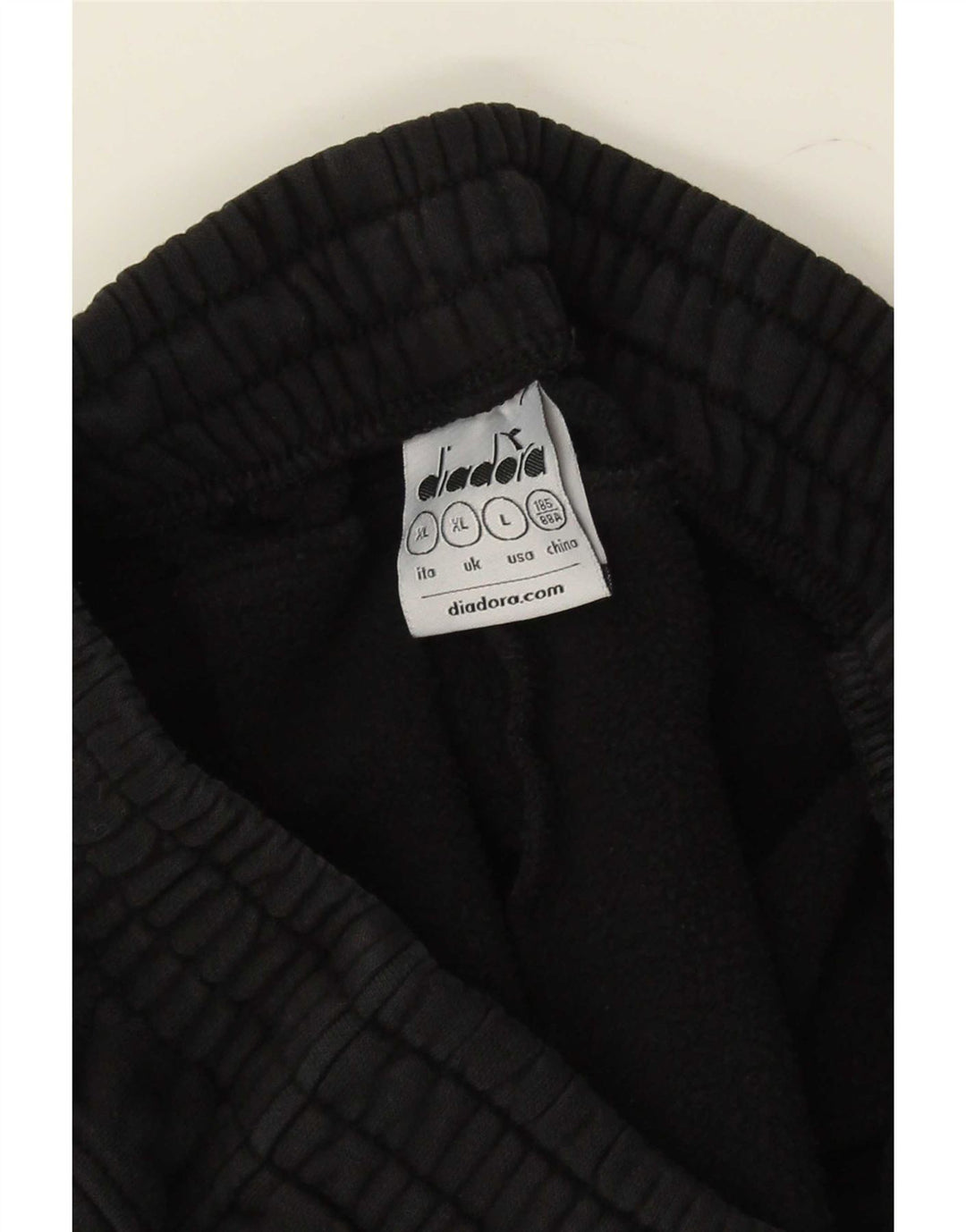 Diadora Mens Tracksuit Trousers Joggers XL  Black