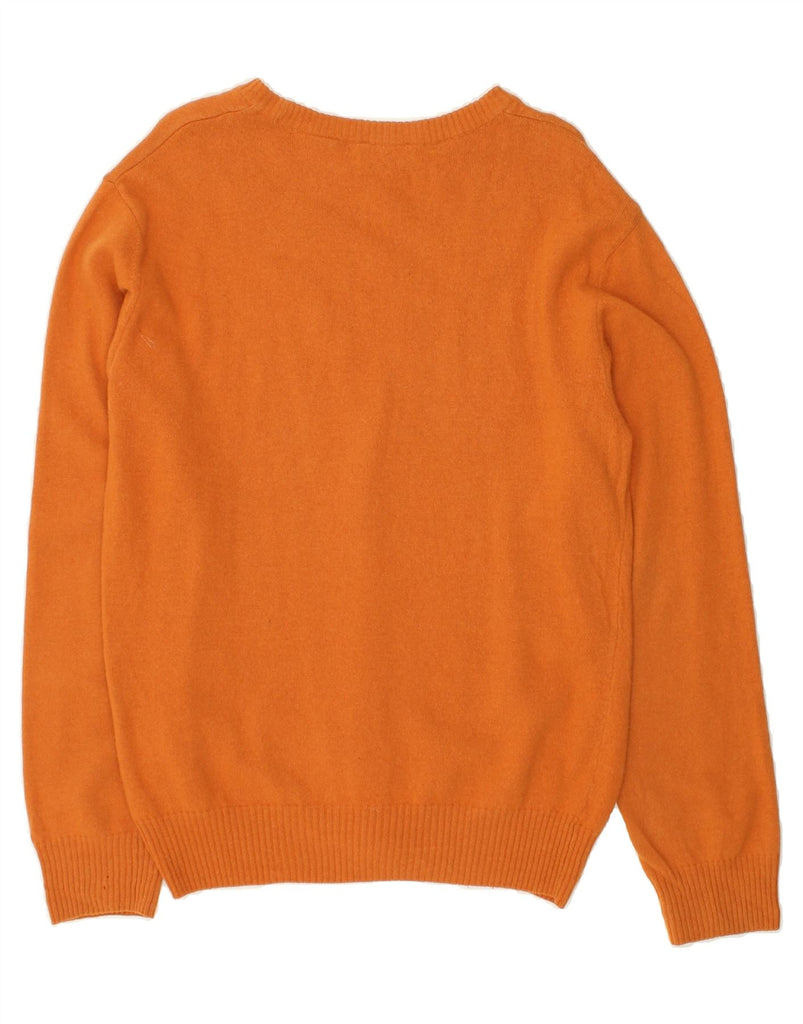 TIMBERLAND Mens Boat Neck Jumper Sweater Medium Orange Cotton Vintage Timberland and Second-Hand Timberland from Messina Hembry 