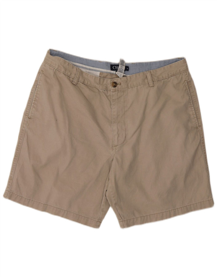 Chaps Mens Chino Shorts W38 XL Beige Cotton