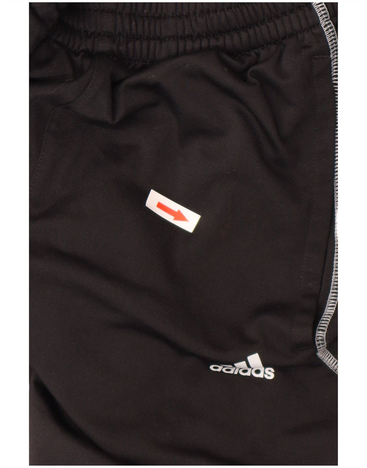 Adidas Boys Climalite Tracksuit Trousers 13-14 Years Black Polyester