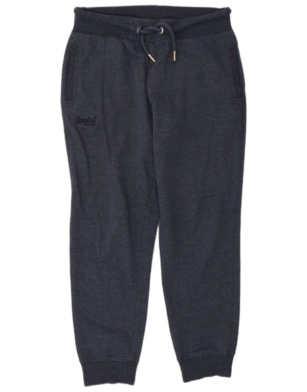 Superdry Mens Tracksuit Trousers Joggers Large  Navy Blue Cotton