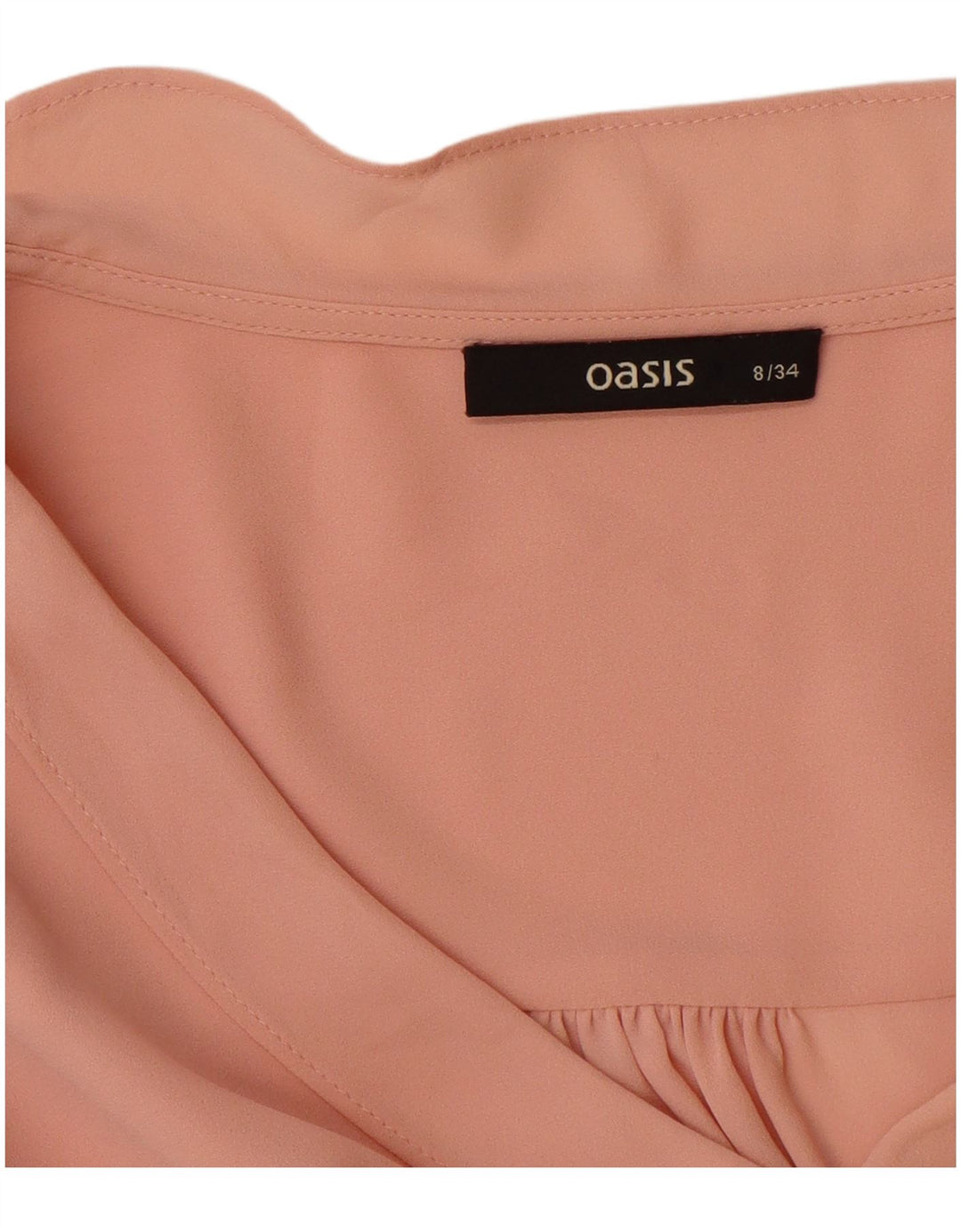 Oasis Womens Long Sleeve Blouse Top UK 8 Smal Pink