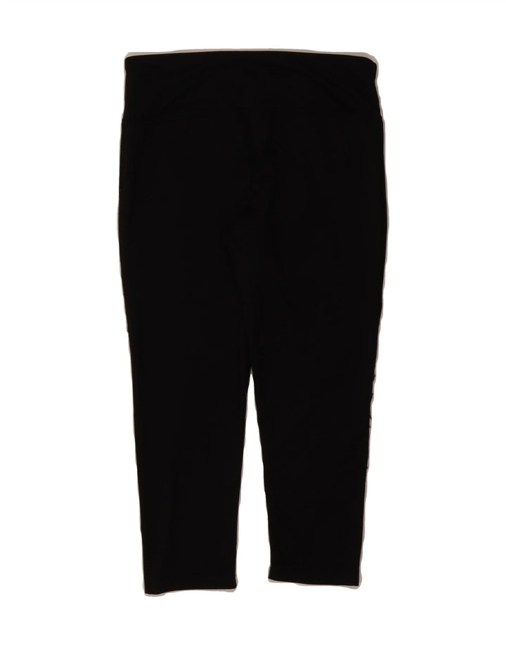 REEBOK Womens Capri Leggings UK 8 Small  Black Vintage Reebok and Second-Hand Reebok from Messina Hembry 