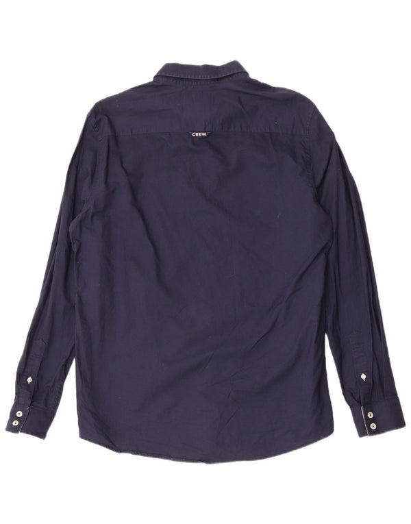 Crew Clothing Mens Slim Fit Shirt Large Navy Blue Cotton