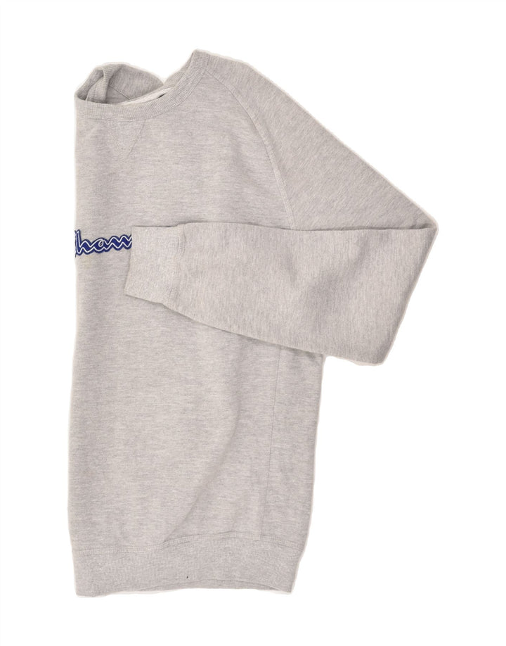 CHAMPION Mens Graphic Sweatshirt Jumper XL Grey Cotton Vintage Champion and Second-Hand Champion from Messina Hembry 