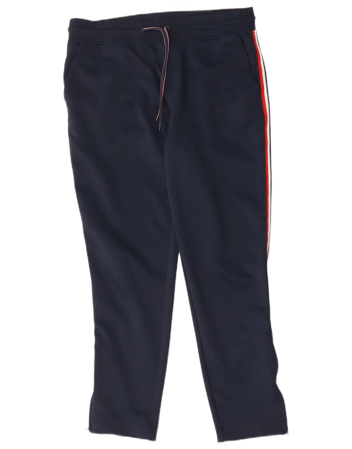 Tommy Hilfiger Mens Tracksuit Trousers Medium Navy Blue Colourblock