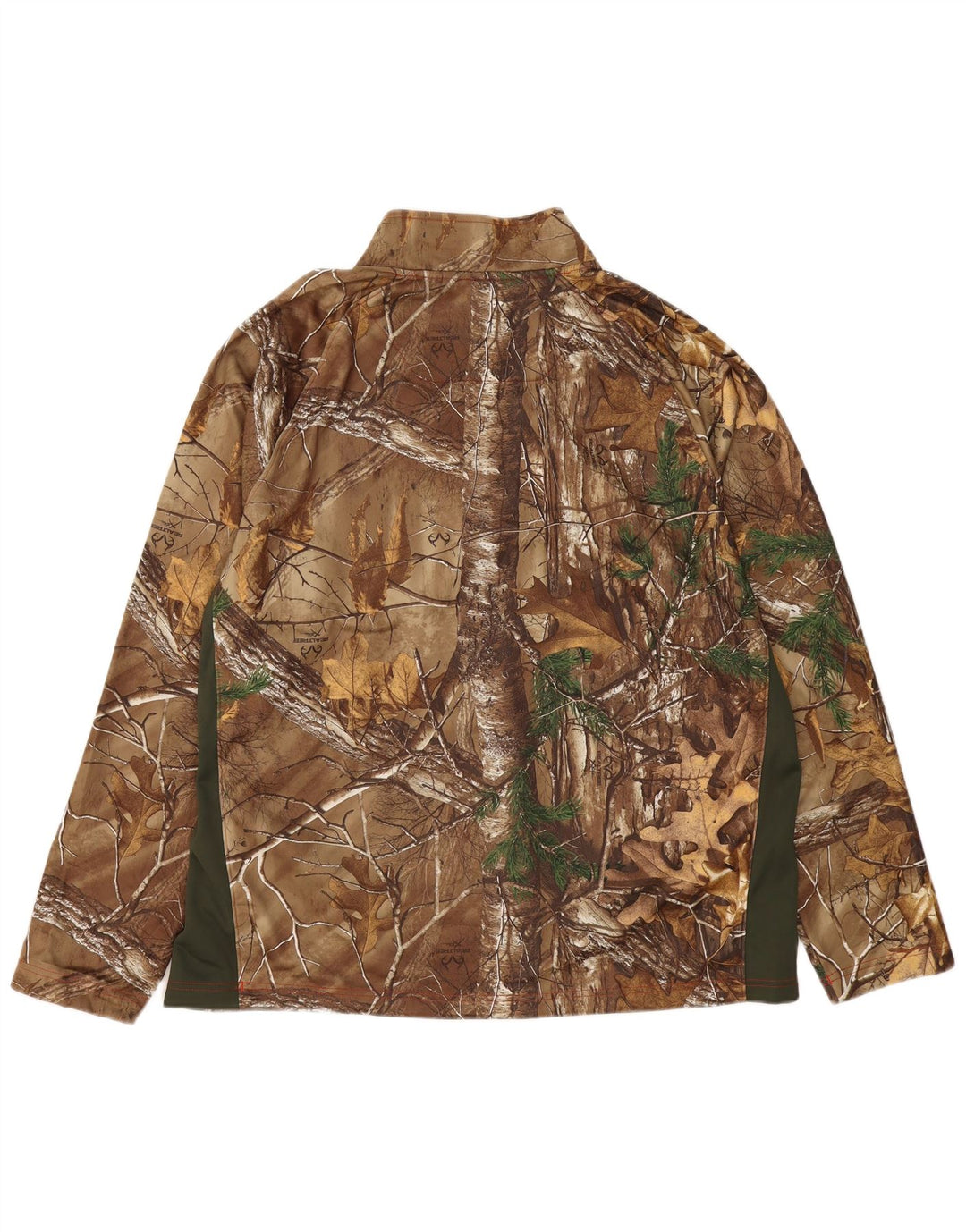 UNDER ARMOUR Mens Cold Gear Pullover Tracksuit Top 2XL Brown Colourblock