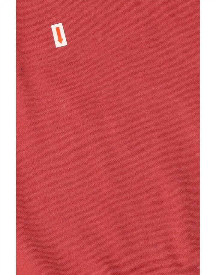 NIKE Womens Oversized Graphic Zip Neck Sweatshirt Jumper UK 10 Small Pink