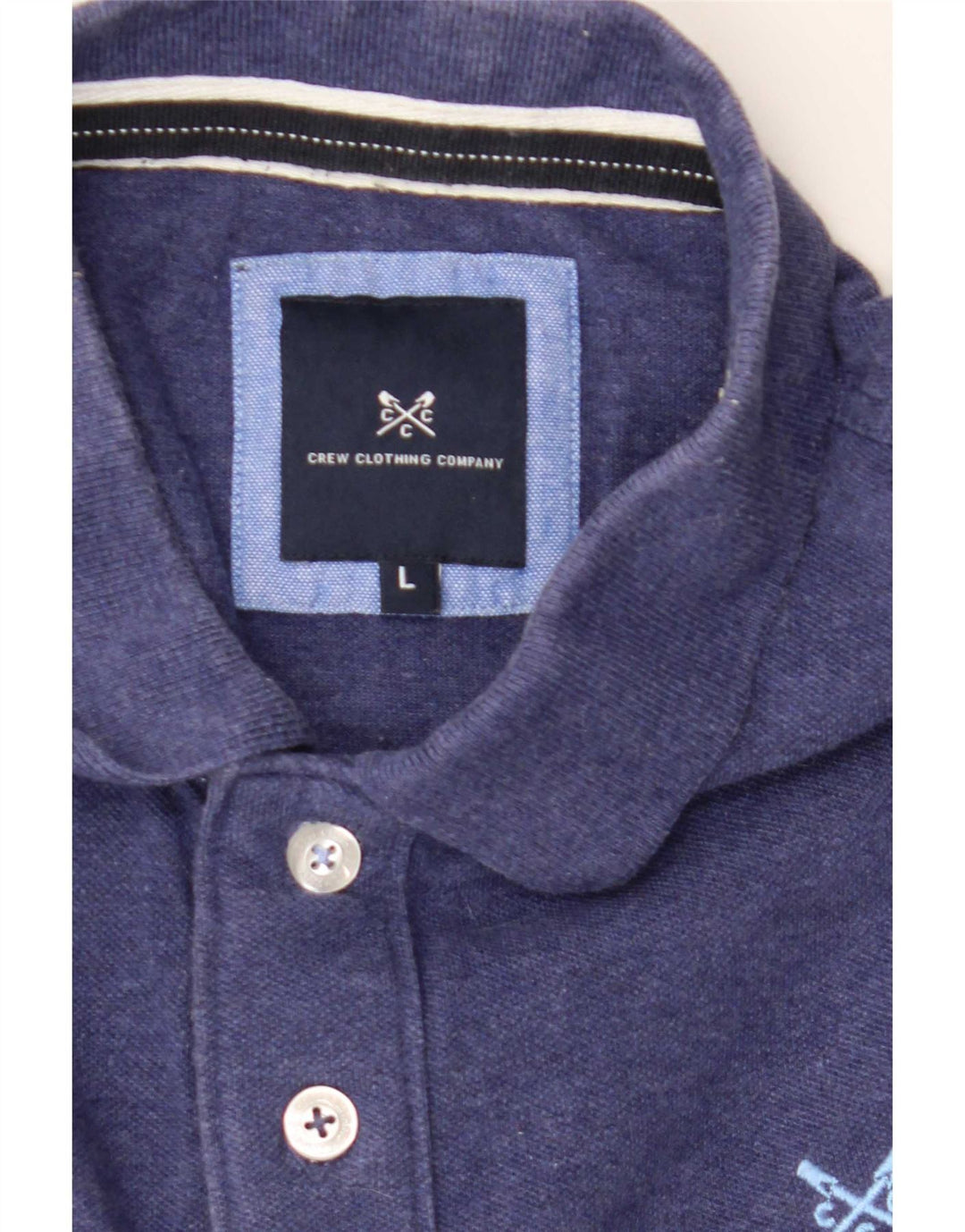 Crew Clothing Mens Polo Shirt Large Blue