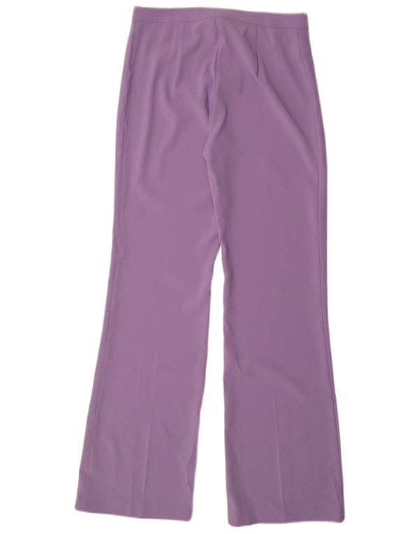 Pinko Womens Bootcut Casual Trousers UK 14 Large W34 L35 Purple Polyester