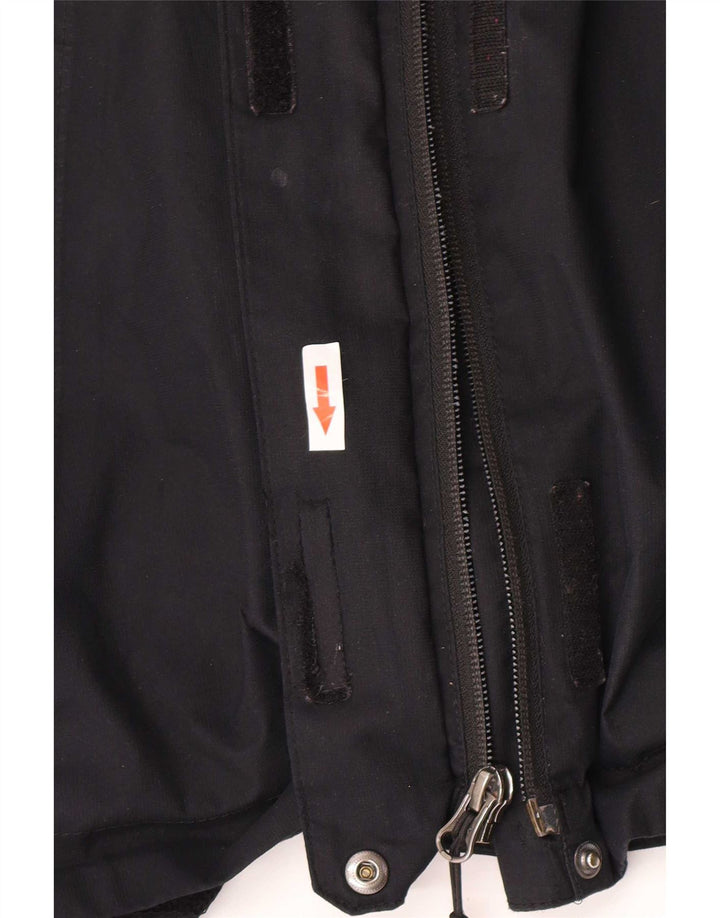 The North Face Womens Rain Jacket UK 14 Medium Black Polyester