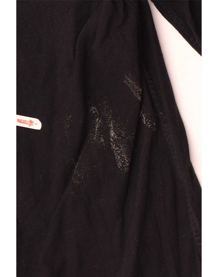 French Connection Mens Classic Fit Shirt Small Black Cotton