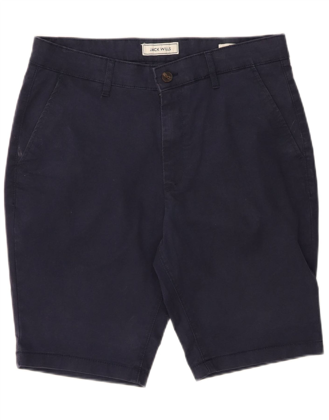 JACK WILLS Mens Chino Shorts W32 Medium Navy Blue Cotton Vintage Jack Wills and Second-Hand Jack Wills from Messina Hembry 