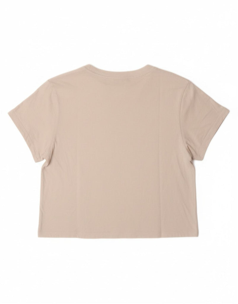 LEVI'S Womens Oversized Crop Graphic T-Shirt Top UK 2 2XS White Vintage Levi's and Second-Hand Levi's from Messina Hembry 