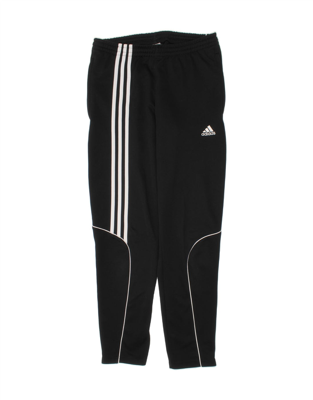 ADIDAS Boys Climalite Tracksuit Trousers 13-14 Years  Black Polyester Vintage Adidas and Second-Hand Adidas from Messina Hembry 