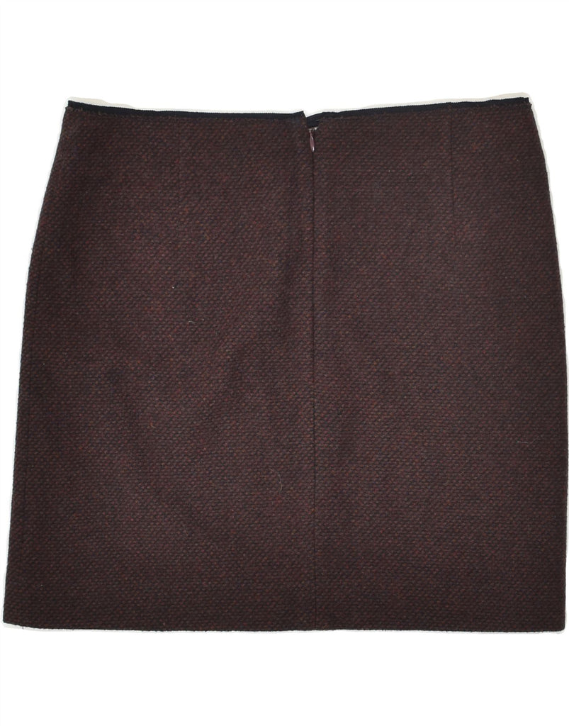 MARC O'POLO Womens Mini Skirt IT 36 XS W24 Burgundy Wool | Vintage Marc O'Polo | Thrift | Second-Hand Marc O'Polo | Used Clothing | Messina Hembry 