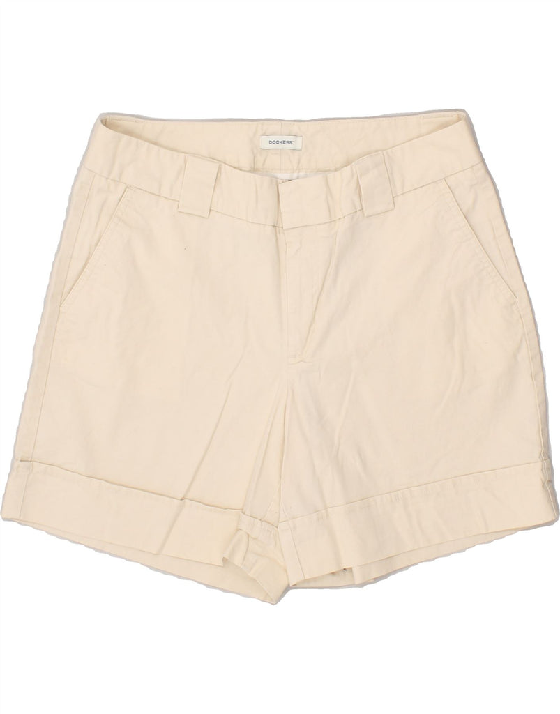 DOCKERS Womens Chino Shorts US 8 Medium W32 Beige Cotton | Vintage Dockers | Thrift | Second-Hand Dockers | Used Clothing | Messina Hembry 