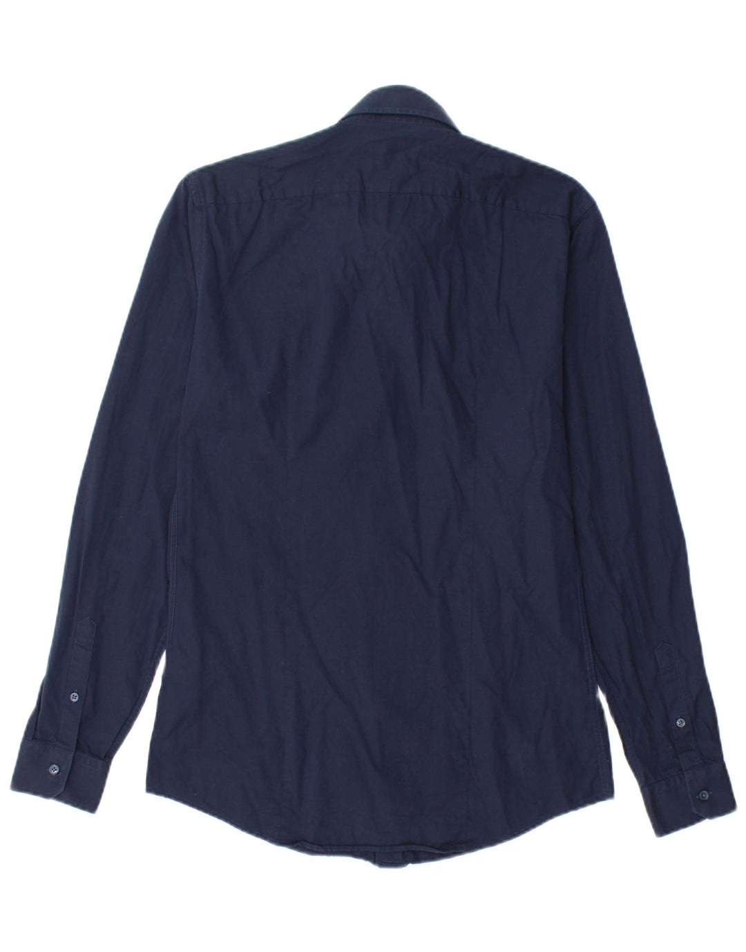 REISS Mens Slim Fit Shirt Small Navy Blue Cotton