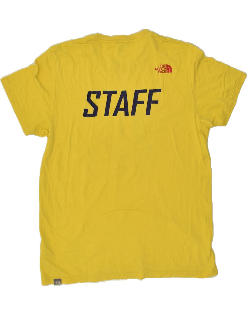 THE NORTH FACE Mens Graphic T-Shirt Top Large Yellow Cotton Vintage The North Face and Second-Hand The North Face from Messina Hembry 