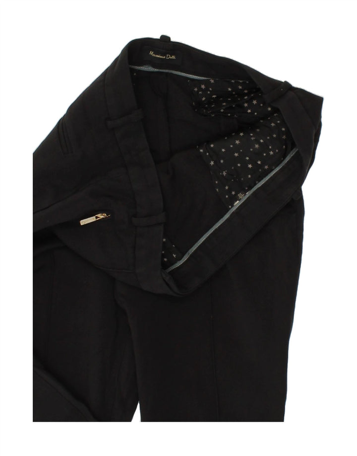 MASSIMO DUTTI Womens Slim Chino Trousers W30 L27 Black Vintage Massimo Dutti and Second-Hand Massimo Dutti from Messina Hembry 