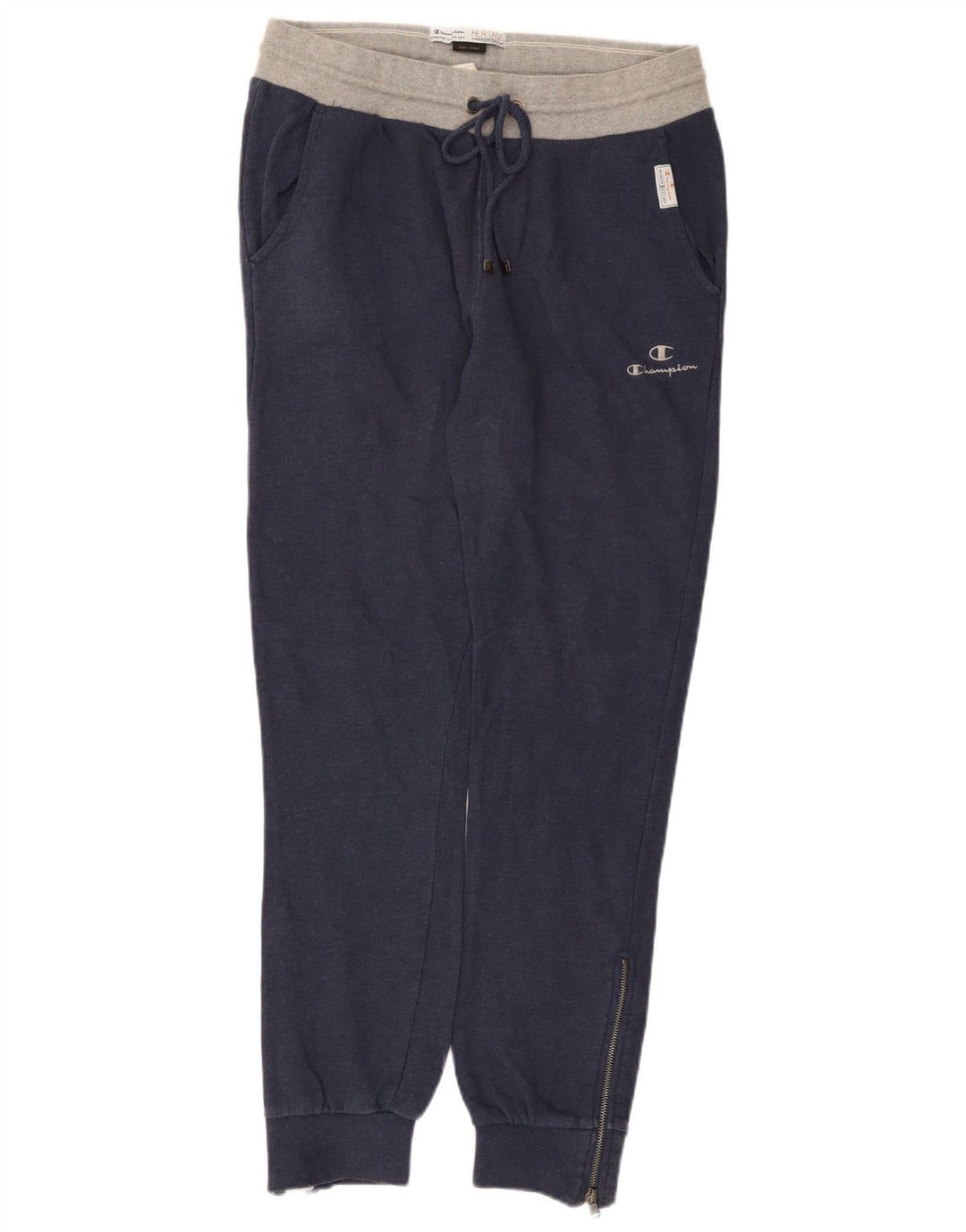 Champion Mens Heritage Tracksuit Trousers Joggers Large Navy Blue