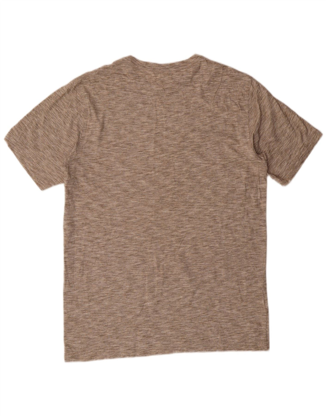 Eddie Bauer Mens T-Shirt Top Medium Beige Flecked Cotton