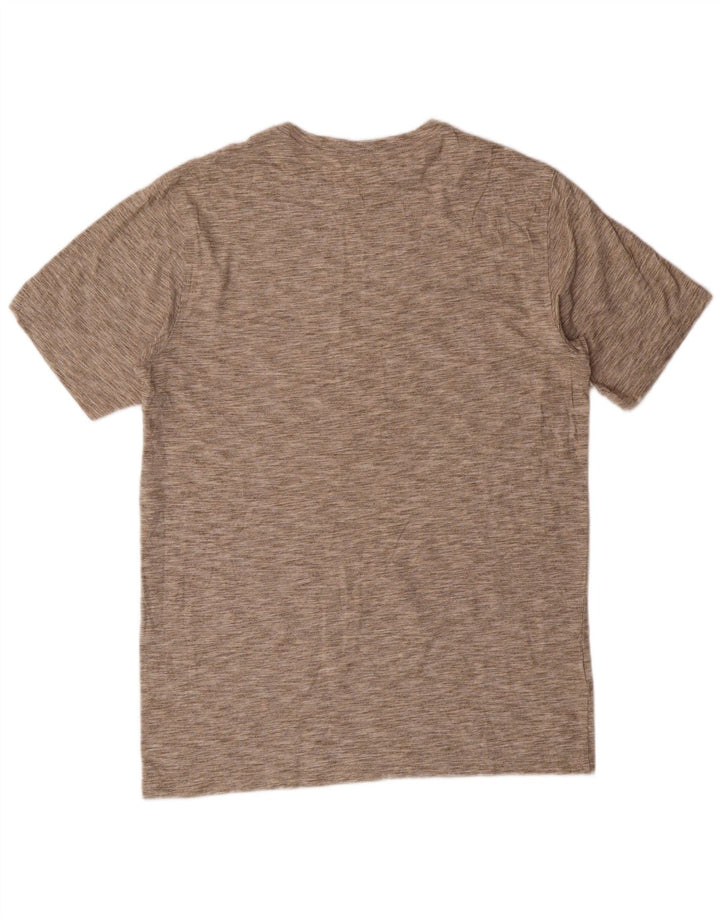 Eddie Bauer Mens T-Shirt Top Medium Beige Flecked Cotton