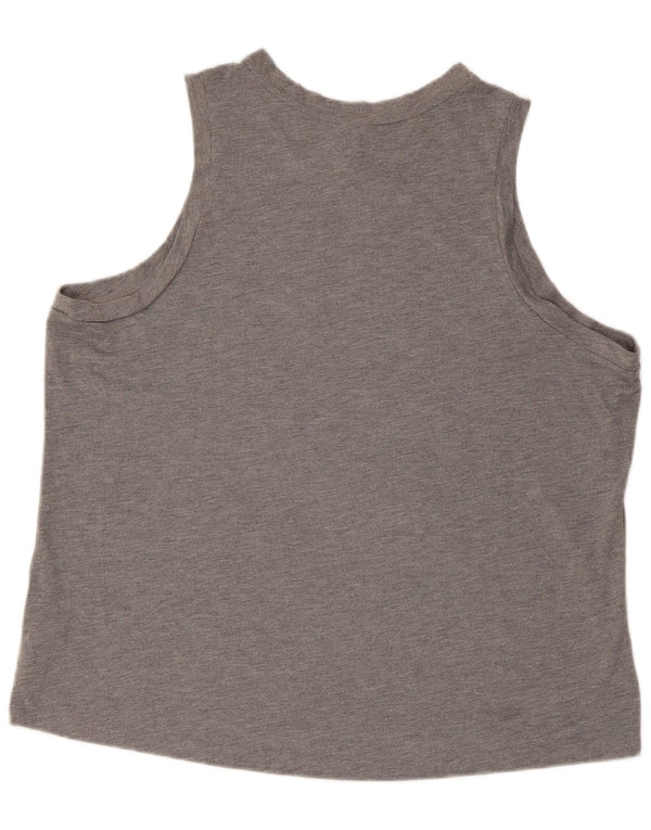 Nike Womens Regular Fit Graphic Vest Top UK 18 XL Grey Polyester